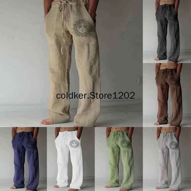 

Брюки мужские на резинке, винтажные Свободные повседневные штаны Средневековья, эпохи Возрождения, костюм для косплея взрослых, однотонные