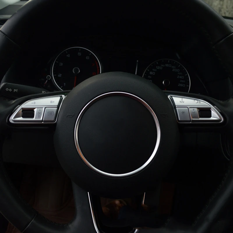 Пуговицы на руле декоративная накладка с блестками для A3 8V A4 B8 B9 Q3 Q5 A5 A7