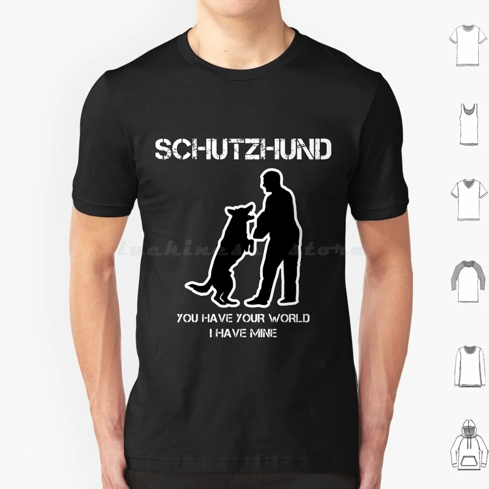 Футболка Schutzhund World 6xl хлопковая крутая футболка Gsd K9 Canine Dog Hund немецкая овчарка Ipo