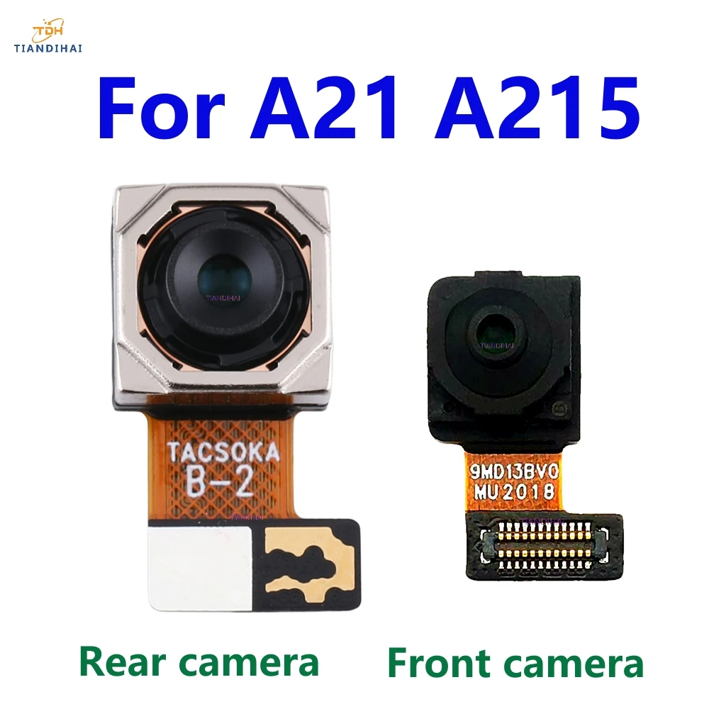 

Original Rear Front Camera For Samsung Galaxy A21 A215 Frontal Back Facing Small Selfie Camera Module Flex Repair Spare Parts