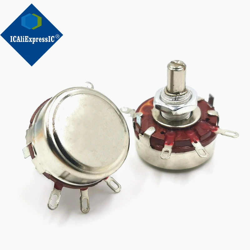 1 шт. двойной однооборотный потенциометр из углеродной пленки WTH118-1A 2 Вт 47 К