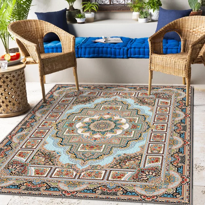

Persian Boho Retro Floor carpet for Living Room Large Area Rug Dining room decor Carpet for bedroom Bedside carpets Non-Slip