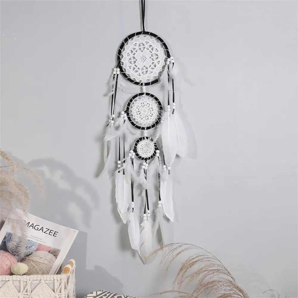 

Artistic Feather Catcher Wall Decoration Hanging Pendant Portable Gift