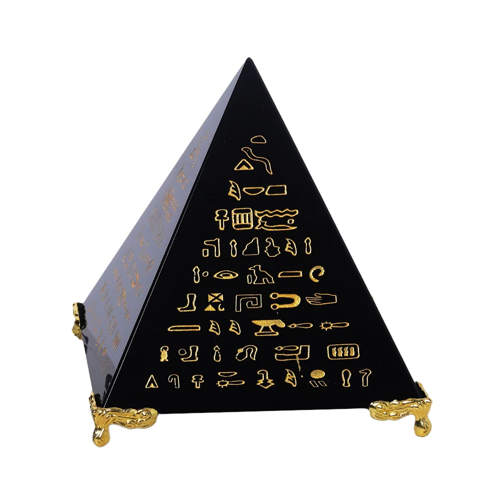 

Pyramid Egyptian Statue Figurine Crystal Sculpture Egypt Mini Model Meditationorgone Shui Feng Pharaoh Decor Chakra Ornament