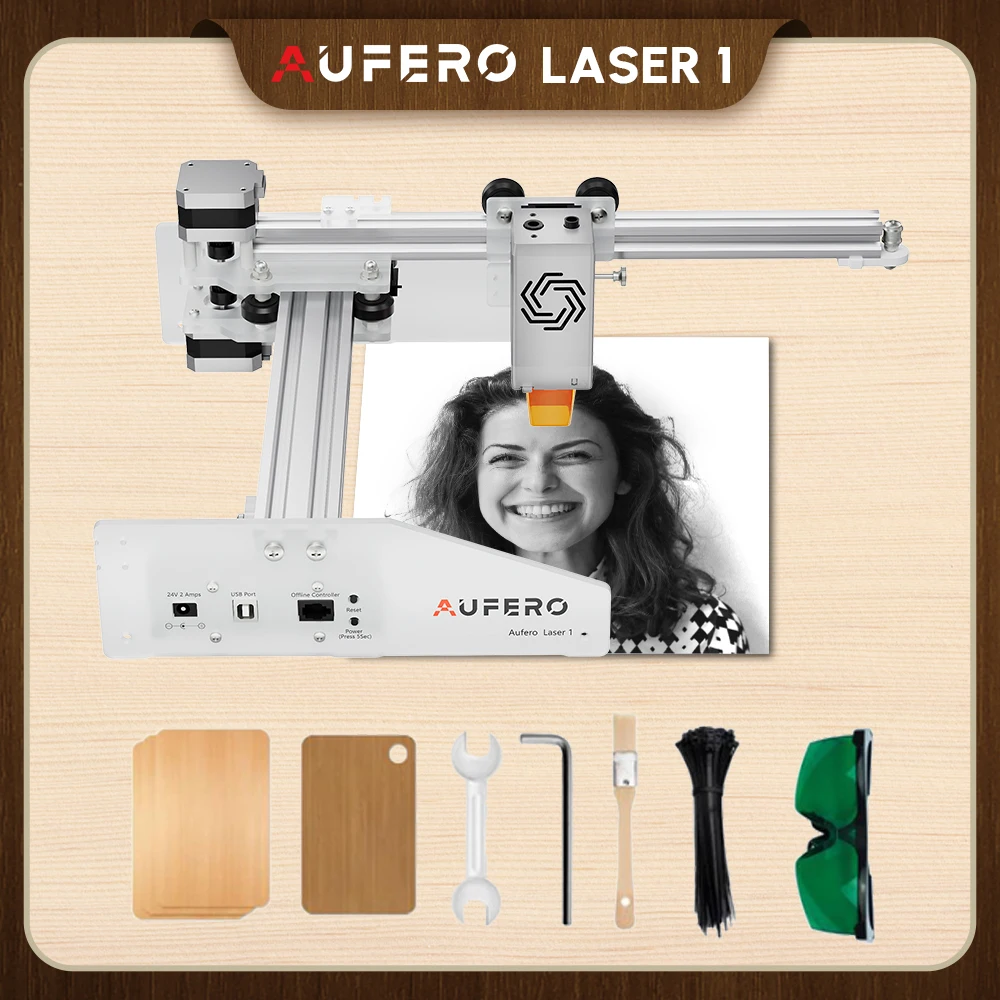

AUFERO Protable 10w Laser Engraver Cutter CNC DIY Desktop Metal Mark Printer Wood Acrylic Engraving Cutting Machine For Beginner
