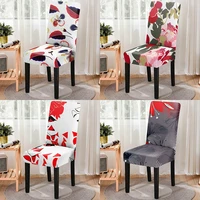 red modern floral print removable chair cover high back anti dirty chair protector home gaming chair office chair bean bag chair