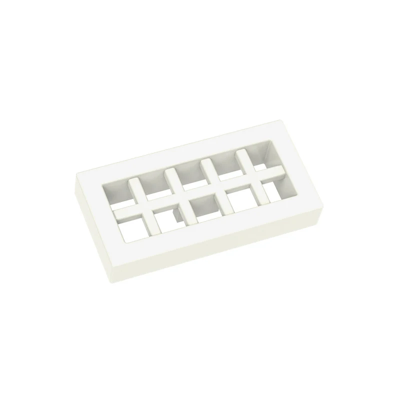 Фото MOC, 10 шт., 2412, 3069, специальный конструктор с решеткой радиатора, 1x2, строительные блоки с сеткой, дом, замок, идея частиц, игрушки, подарки для детей на день рождения №4