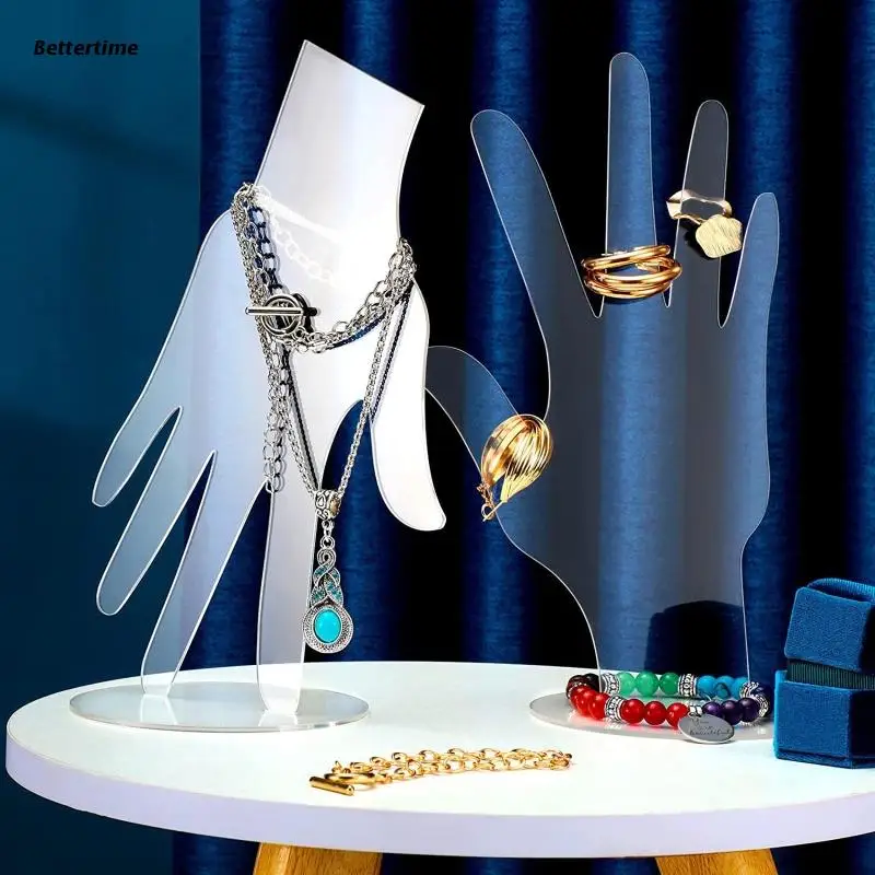 

B36D Creative Hand Jewelry Bracelet Ring Gloves Display Organizer Stand Hand Jewelry Display Holder for Women Home Decor