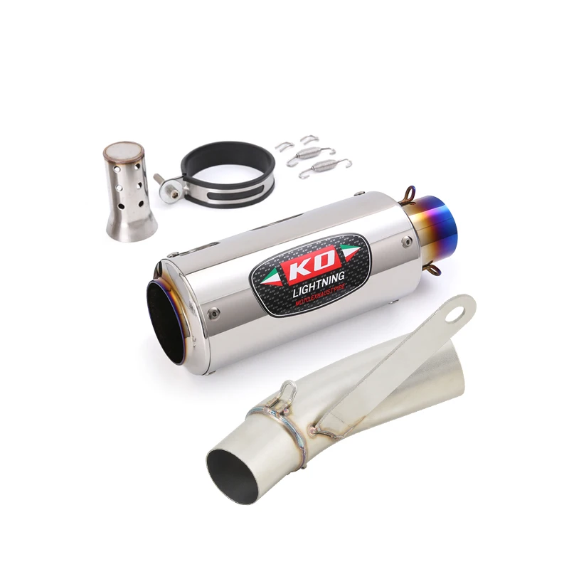 Глушитель выхлопной трубы мотоцикла со средней посадкой глушитель для QJMOTOR