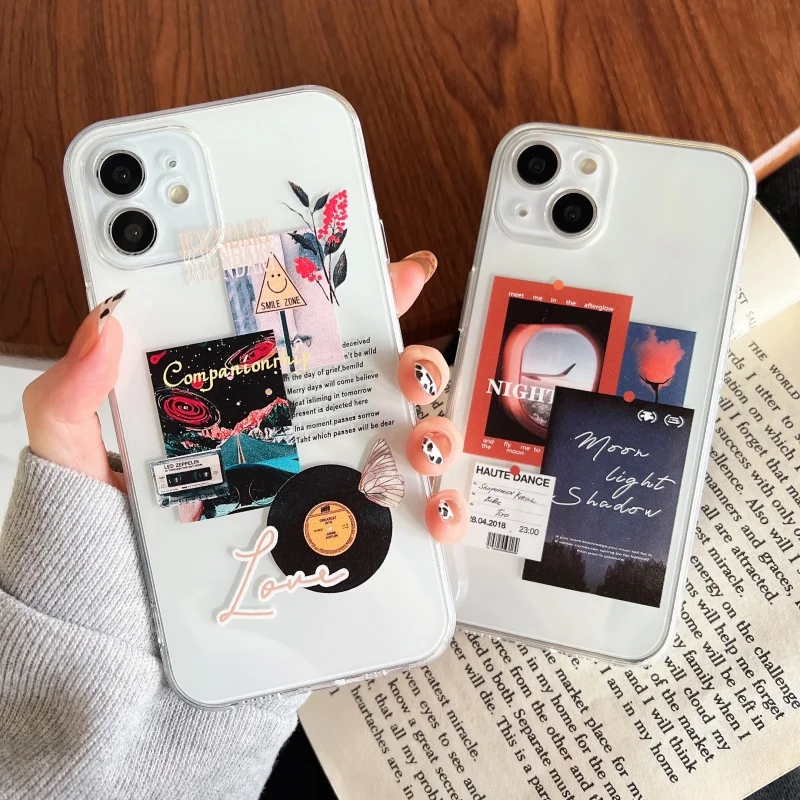 

Meet the Original HeartFor insBritish Landscape Illustration Apple13Phone CaseiPhone12promaxTransparent Female11proXiaomi Soft S