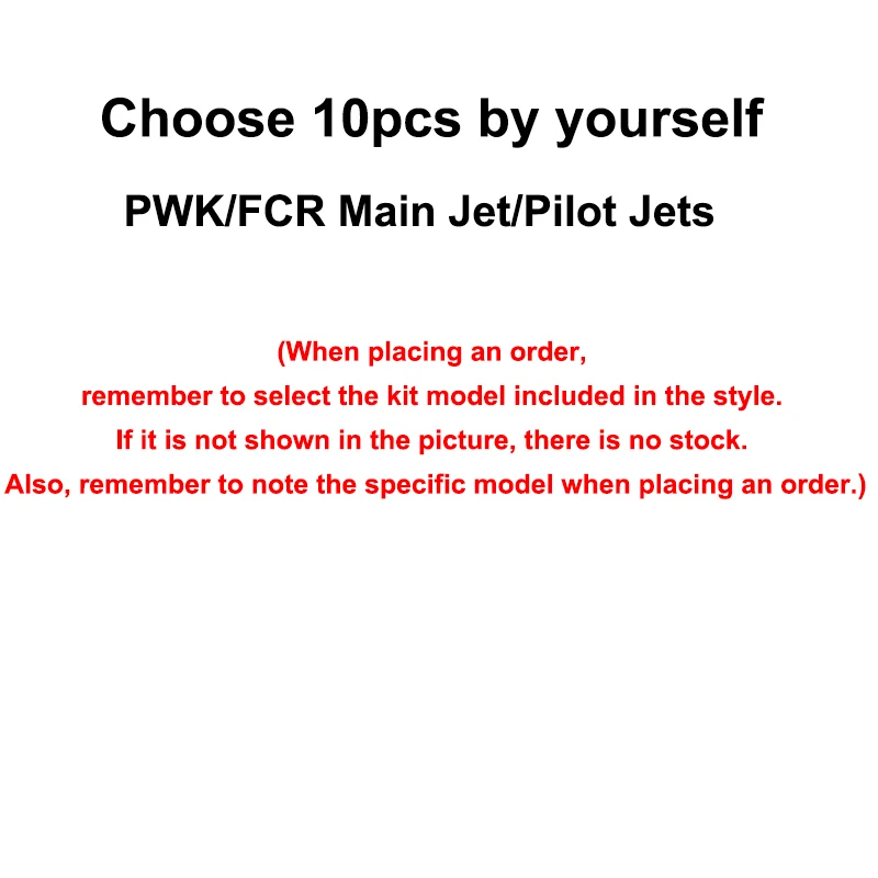 

NIBBI 6/10 шт. Карбюратор PWK FCR Карбюраторы Main Jet M5 M6 Набор форсунок для PWK Carb Jet Kit Аксессуары для мотокросса