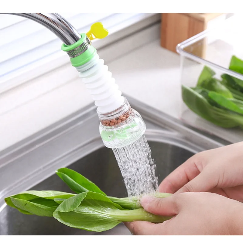 

Новый смеситель с водосберегающим фильтром, бытовая расширяемая Вращающаяся насадка-Дождеватель с защитой от брызг, кухонные аксессуары