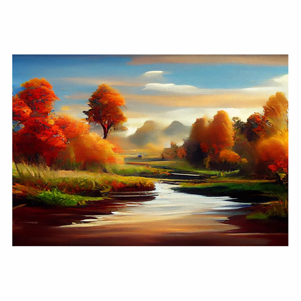 5D Diamond Painting LUSH FALL LANDSCAPE Full Square/Round Rhinestone Hobby Crafts Mosaic Handmade Gifts Cross Stitch Home Decor
