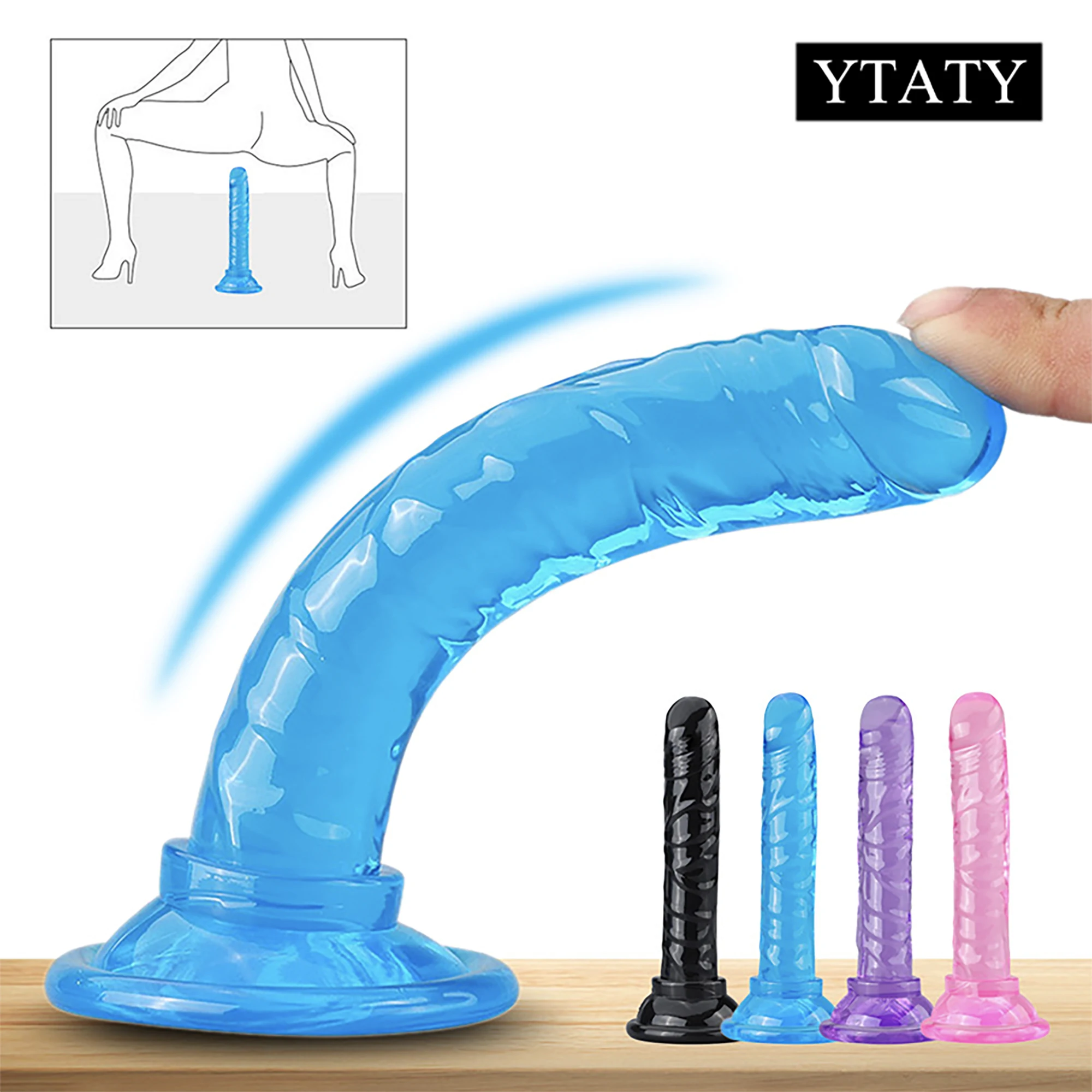 

Mini Dildos Translucent Soft Jelly Dildo Realistic Fake Dick Penis Vagina Butt Plug Men Anal Massage Dildo Sex Toys For Woman