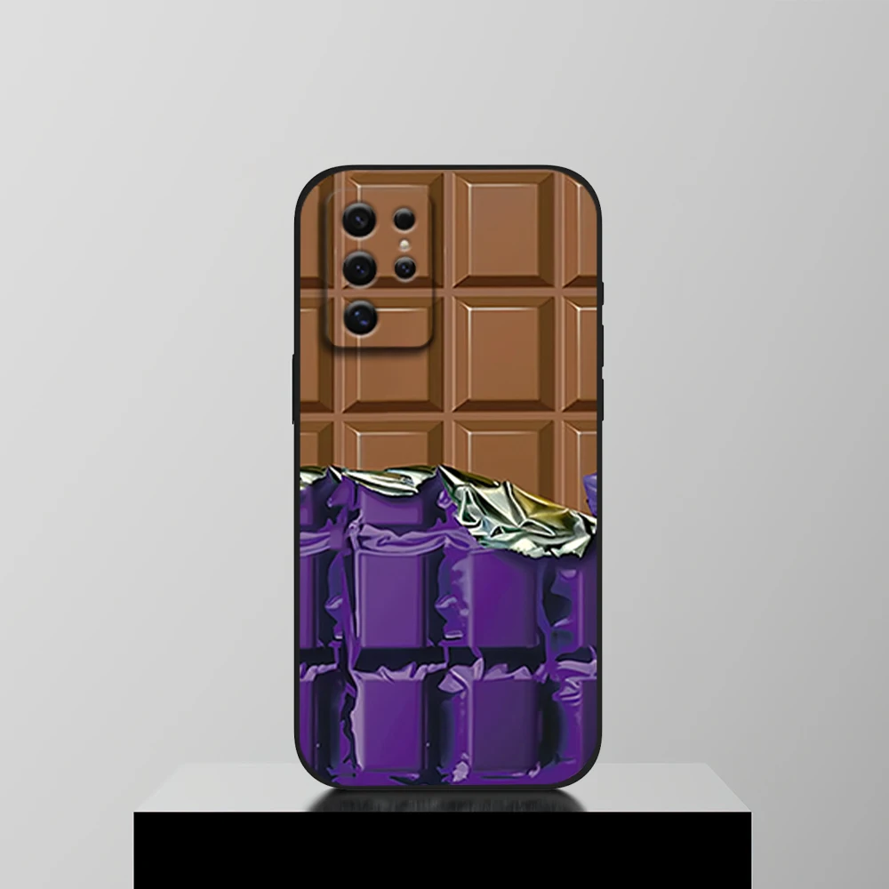 Чехол для телефона Sweet Tooth C-Choclate Samsung S22 S23 A73 A72 A71 A54 A53 E ULTRA Black Soft Shell