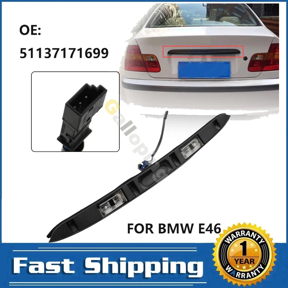 

Для BMW 3 серии E46 седан 1999-2005 годов, ручка крышки багажника автомобиля с кнопкой переключения багажника освещения номерного знака 51137171699