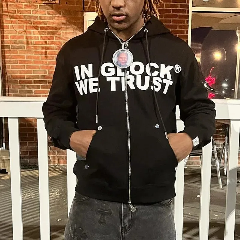 Толстовка Y2k в стиле Харадзюку на молнии уличная одежда хип-хоп Модный пуловер с