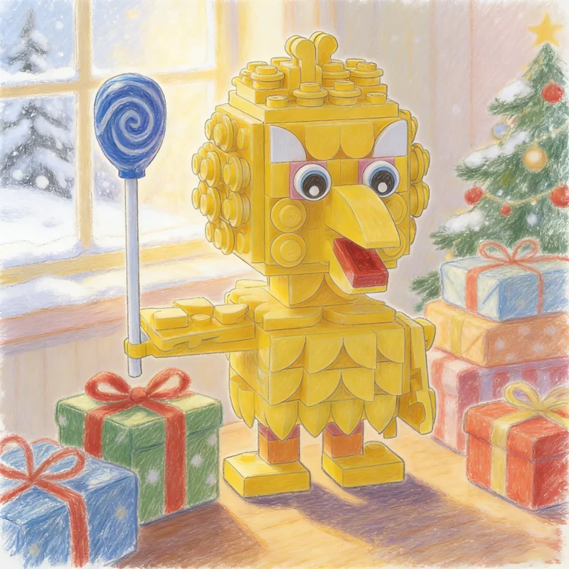 Фото Набор строительных блоков MOC Brickheadz Big Bird Sesame Street, 212 деталей, модель для сборки, подарки на праздники, архитектурные DIY-игрушки, креативная идея для обучения №1