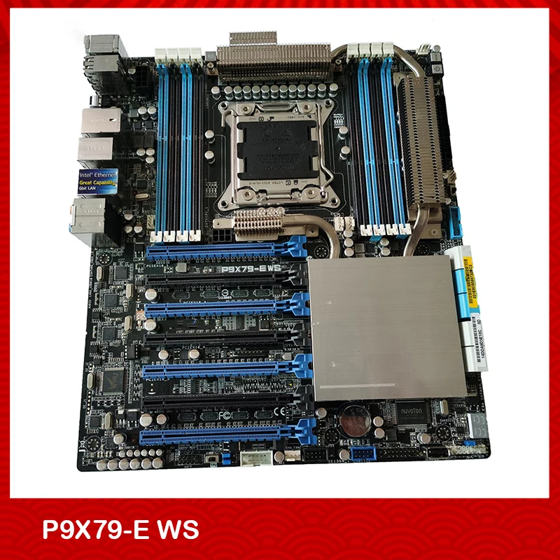 Original Workstation Motherboard For Asus P9X79-E WS X79 7PIN LGA2011 E5 V2 ATX Support 100% Testing Before Shipment