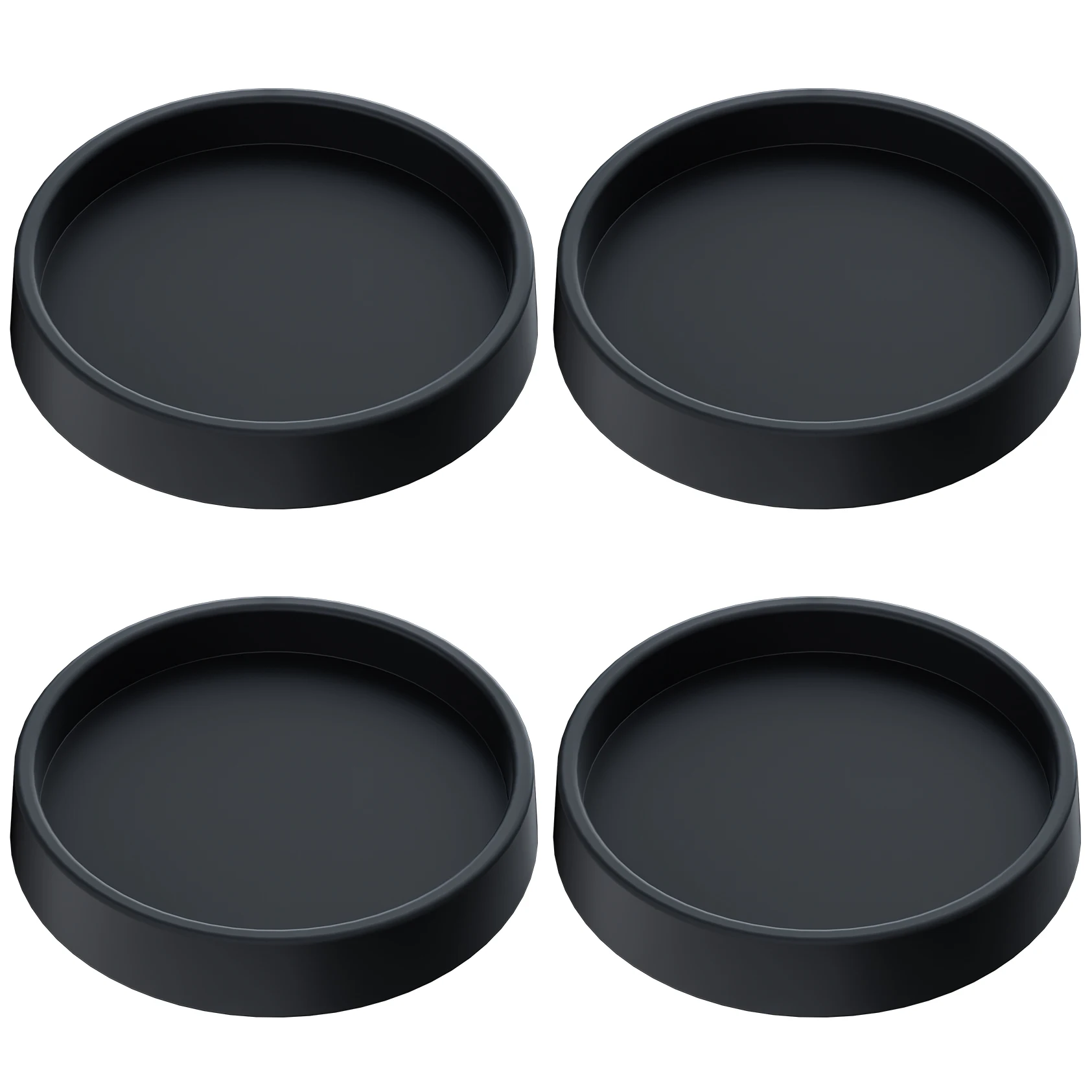 4 шт., резиновые стаканчики на колесиках для мебели, 2,5 дюйма, круглые противоскользящие стопоры на колеса для мебели, подушечки для ножек стула для паркетных полов