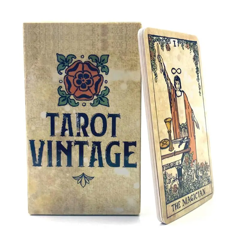 

Таро винтажная полная английская Таро карточка Fate гадания Таро колода семейная стандартная настольная игра с изображением ораклов карта предсказаний