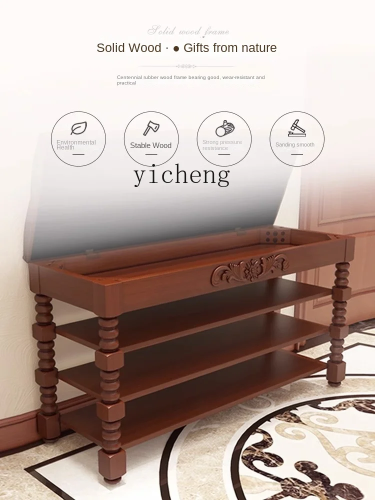 Стойка для обуви ZF1 из массива дерева многоярусная полка смены стойка хранения