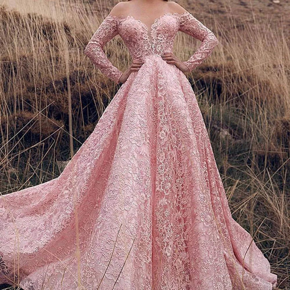 

Осенне-зимнее женское платье, модное Новогоднее свадебное платье на одно плечо для невесты, пикантное длинное платье с широкой юбкой, вечер...