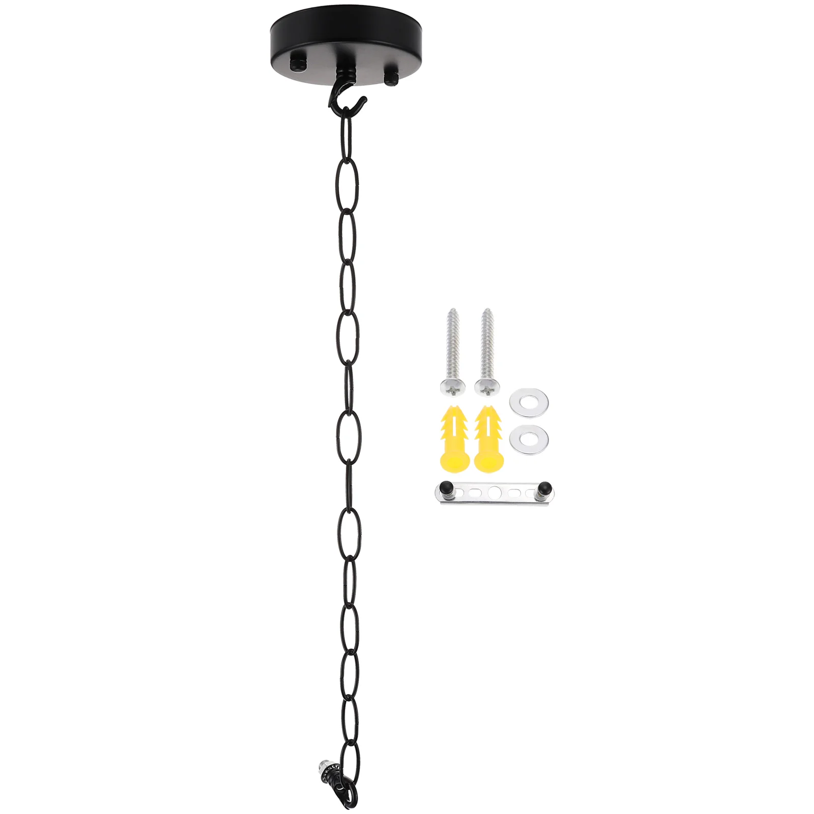 

Black Ceiling Light Lamp Hanging Chain Cover Plate Metal Canopy Kit Iron Chandelier Mounting Pendant lamps for