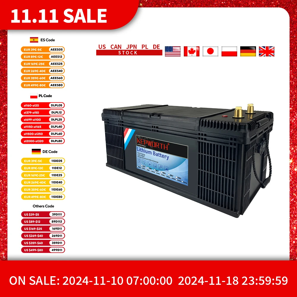 Литиевая батарея BMS 36 В 100 Ач LiFePO4 на солнечной энергии для гольф-мобиля