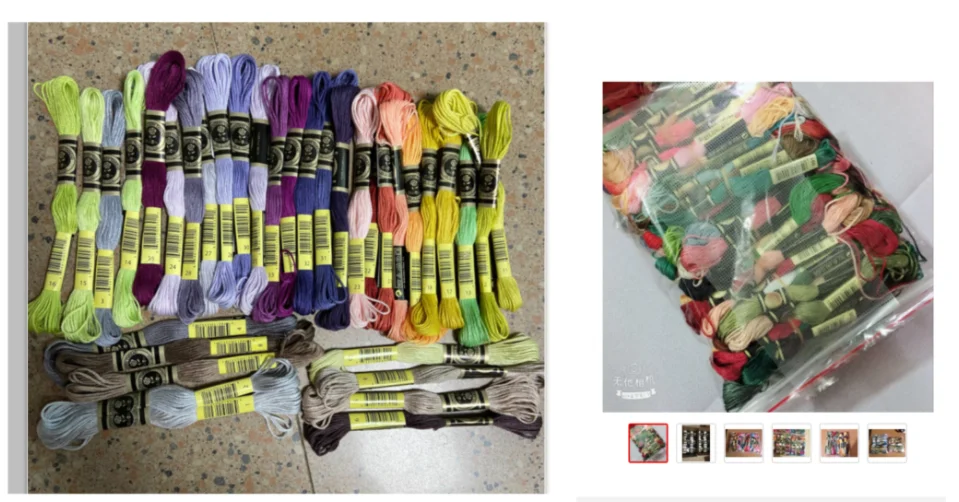 

Embroidery Thread 447+35NEW color D*mc Colors Embroidery Floss Cross Stitch Kit Premium Rainbow Embroidery DIY Threads