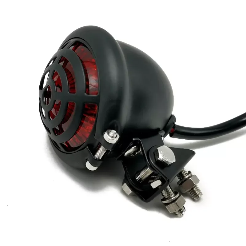 

Motorcycle Turn Signals indicator Light Retro Round Alloy Taillight Rear Indicator Light Motorcycle LED Tail Rear Light