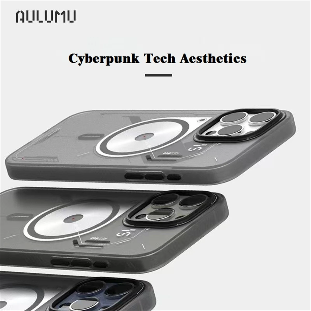 Aulumu A15 ТПУ для iPhone15 Pro Магнитная стандартная технология IMD совместимая с Magsafe