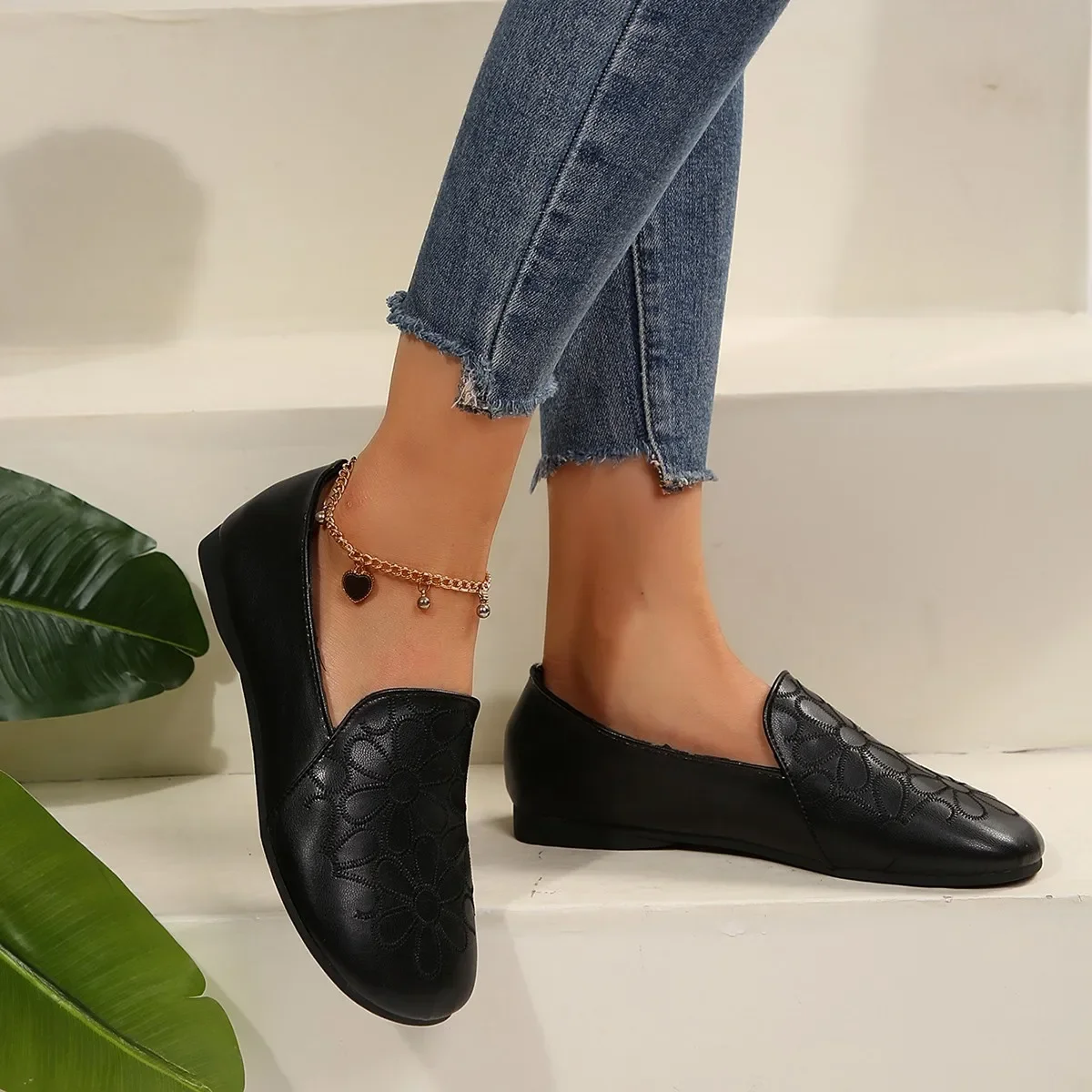 Arge Size модные осенние туфли для женщин новый стиль женская обувь на плоской