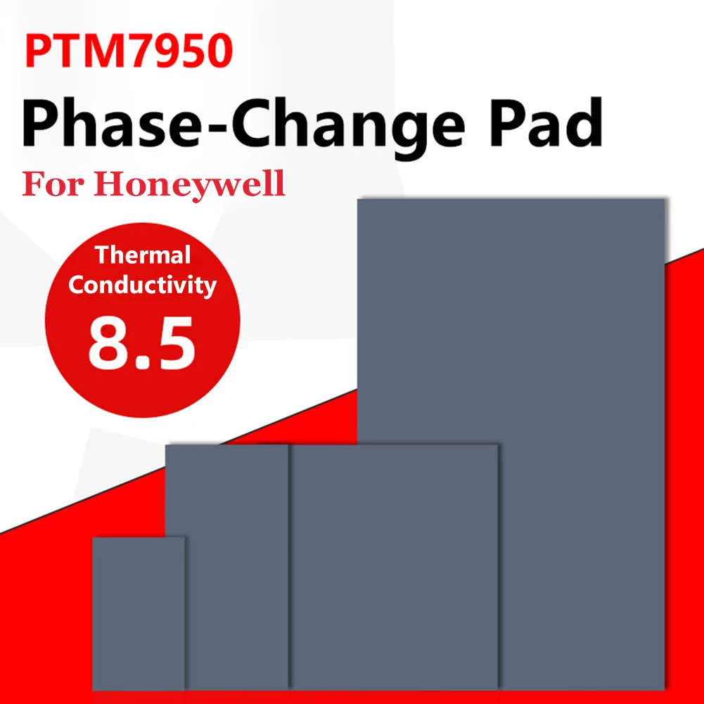 

For Honeywell PTM7950 Phase Change Silicone Pad 8.5W/mK Thermal Conductive Paste Pad Replacement Lightweight for Laptop GPU CPU