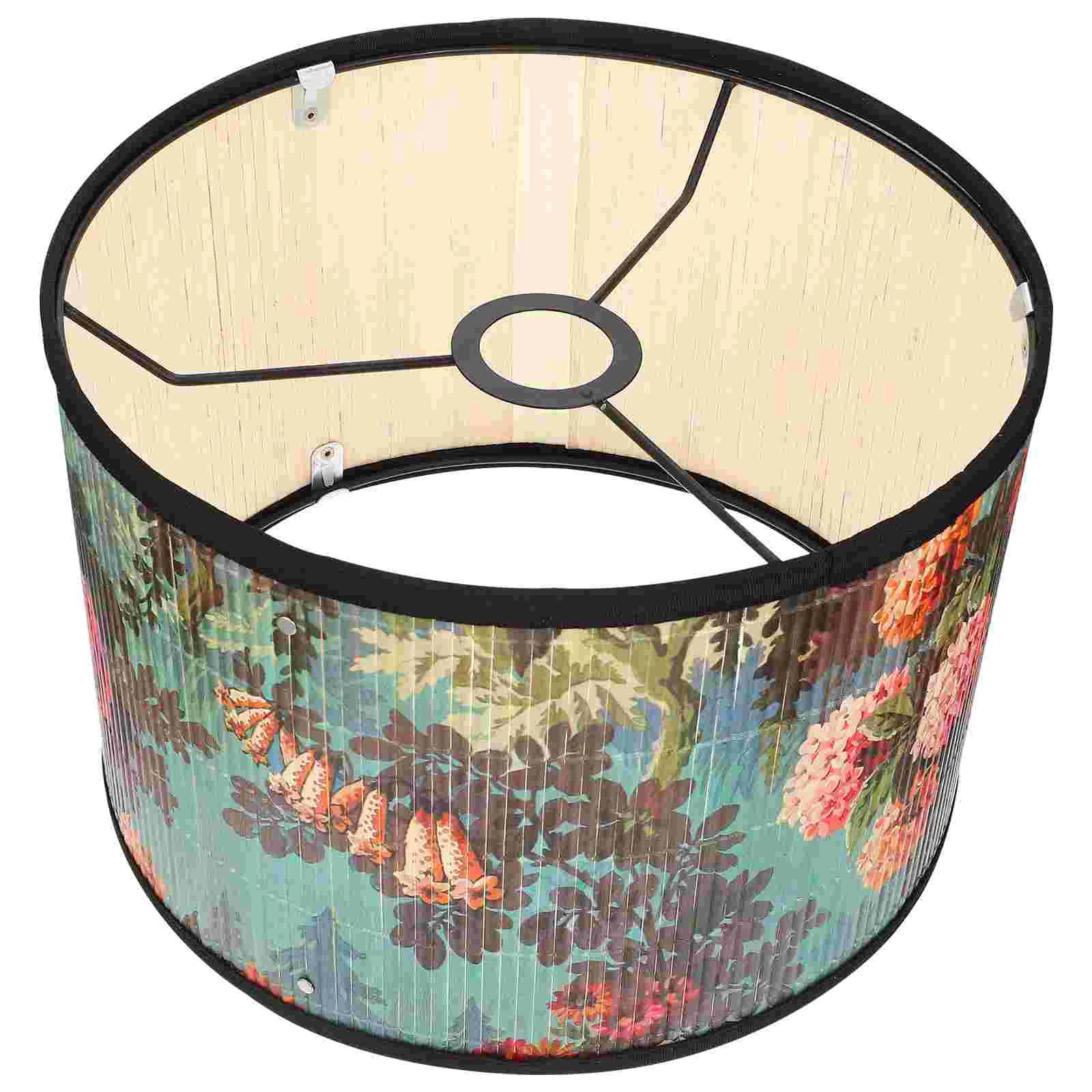 

Lampshade Flowery Pattern Cover Dustproof Household Accessory Housewarming Gift Practical