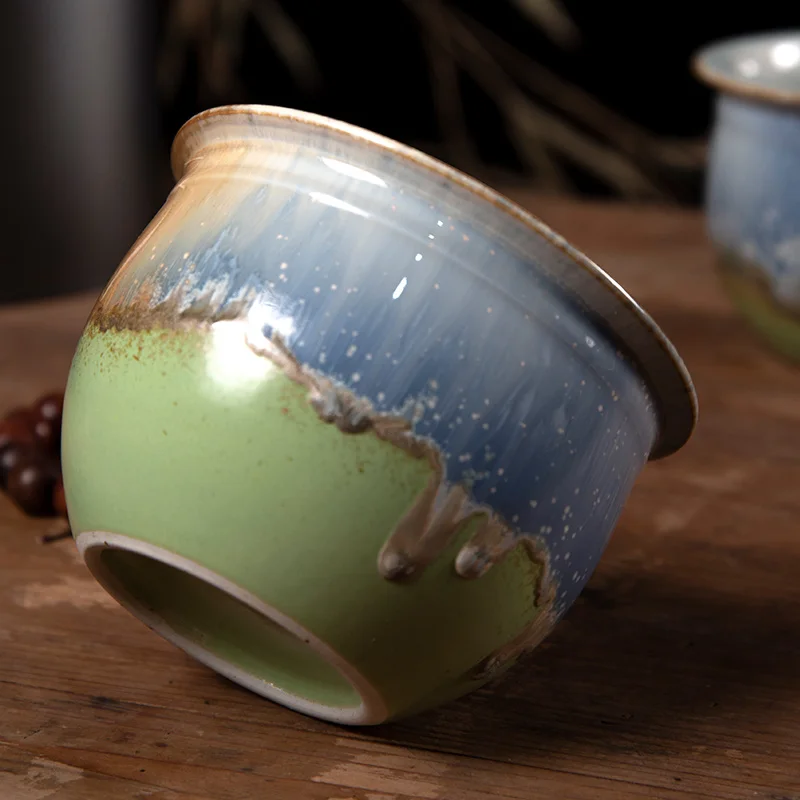 Ceramic Fambe Wash Large Household Kung Fu Set cup Storage Tray Basin Tea Ceremony Utensil Utensils