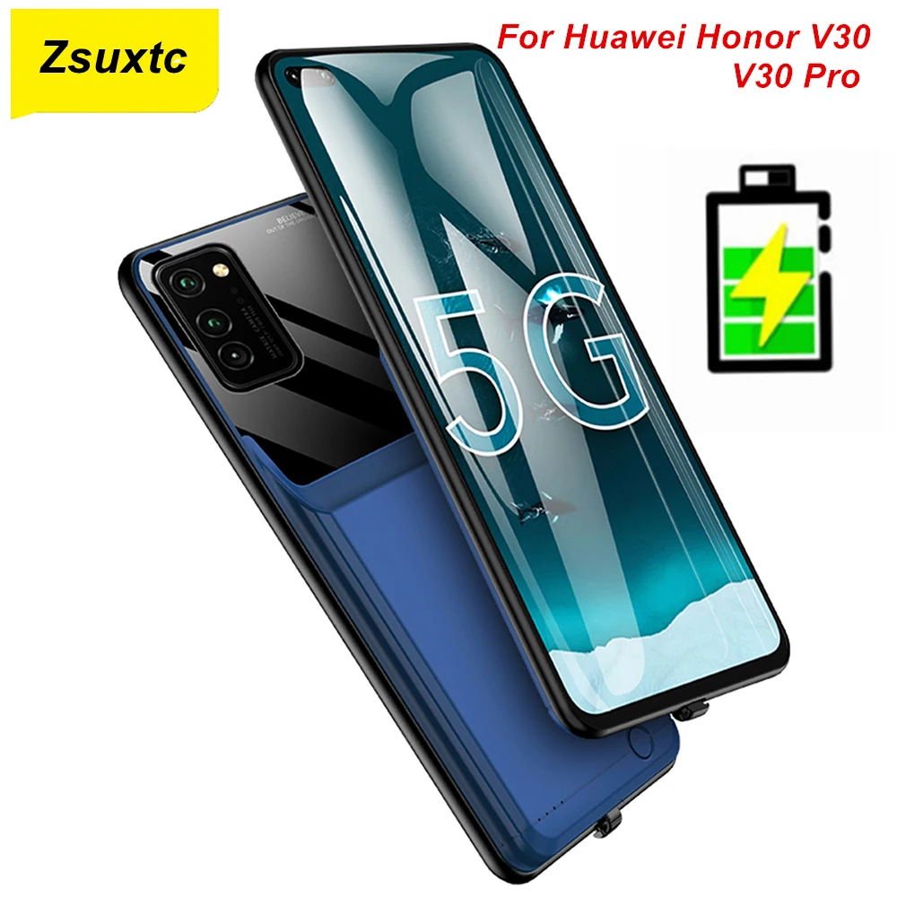 

10000Mah Power Case For Huawei Honor V30 Battery Case V30 Pro Backup Cover Power Bank For Huawei Honor V30 Battery Charger Case