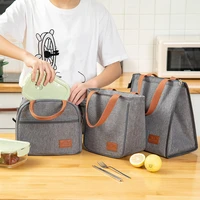 portable thermal cooler lunch box bag for women kids durable oxford cloth food insulated pouch container picnic travel organizer
