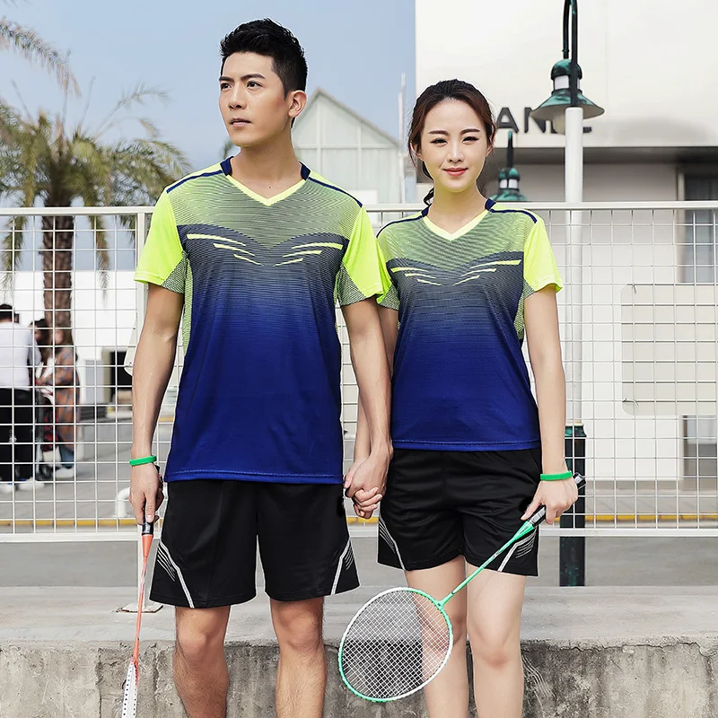 Детский дешевый комплект из рубашки и шортов для бадминтона теннисные майки