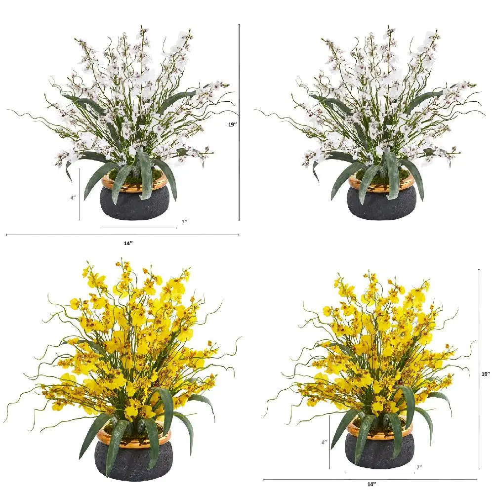 

，Lively Colorful Lively Colorful Artificial Dancing Lady Arrangement in a Vase - Beautiful Decor Piece for Home and Office