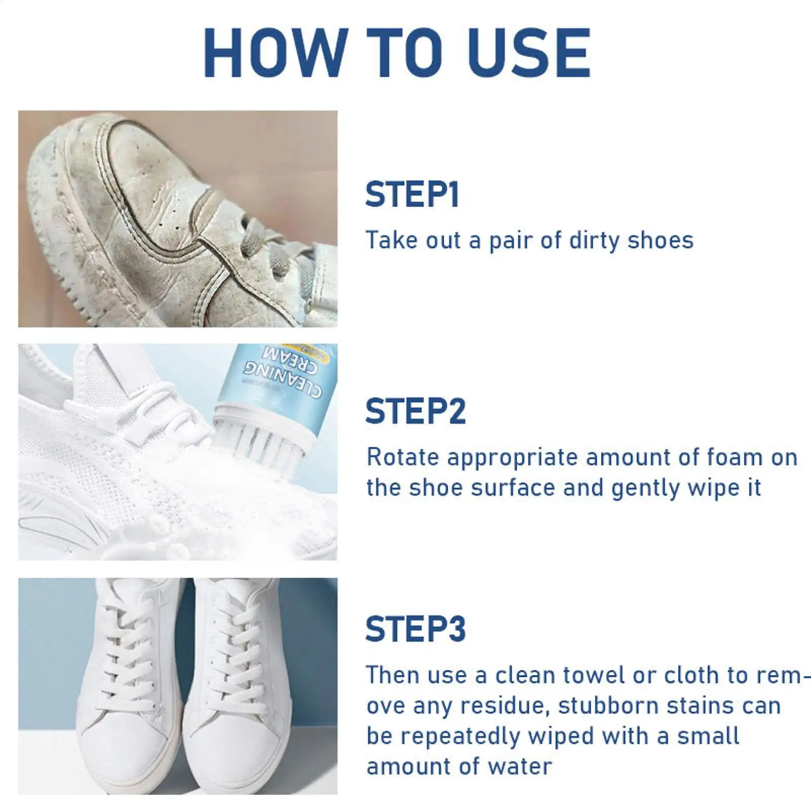 Фото Пенка для глубокой очистки обуви Canvas Shoe Cleaner 60 мл, осветляющая, безводная, для кроссовок, теннисной обуви, ткани и кожи №1