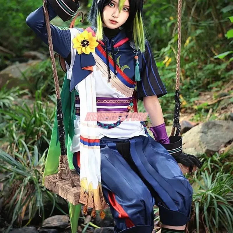 Игра новая кожа Tignari парик костюм Тignari хвост с аксессуарами для ушей на Хэллоуин