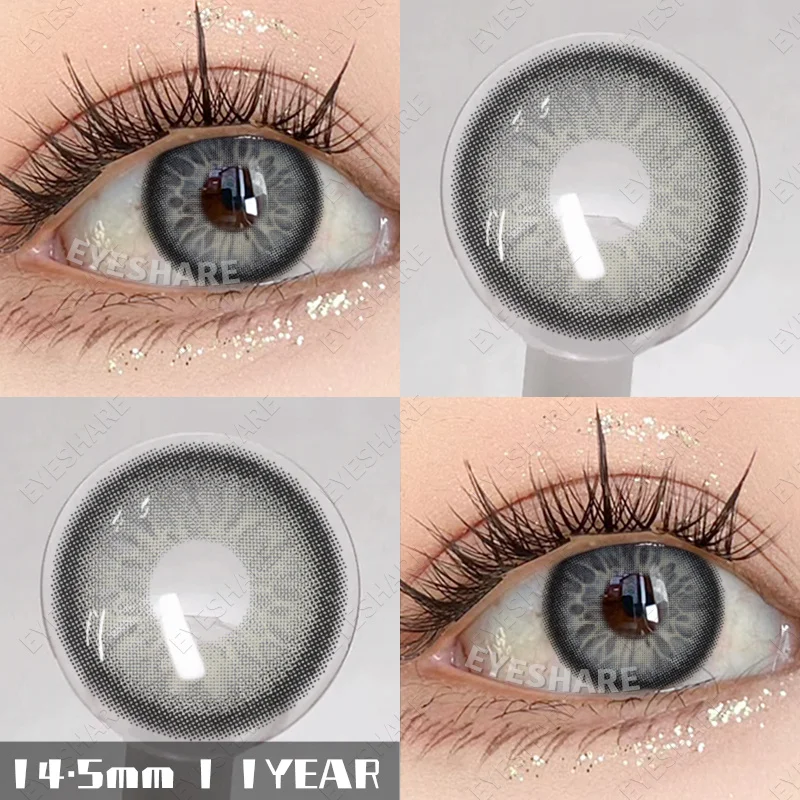 Цветные контактные линзы EYESHARE для глаз новые богемные синие коричневые серые