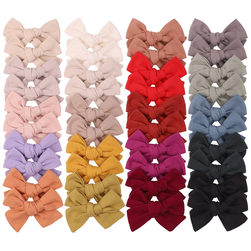 

2.5Inch Solid Color Hair Clip Two Layer Ribbon Hair Bows For Girls Cute Hair Pin Hairgrip New Headwear Kids Hair Accessories