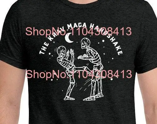 Футболка Krav Maga Handshake Front Kick to Groin несколько размеров израильская самооборона