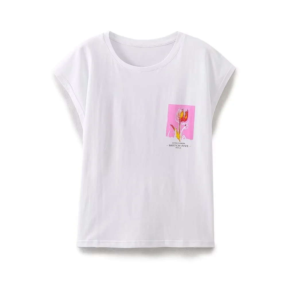 Женская Летняя Футболка В Европейском И Американском Стиле