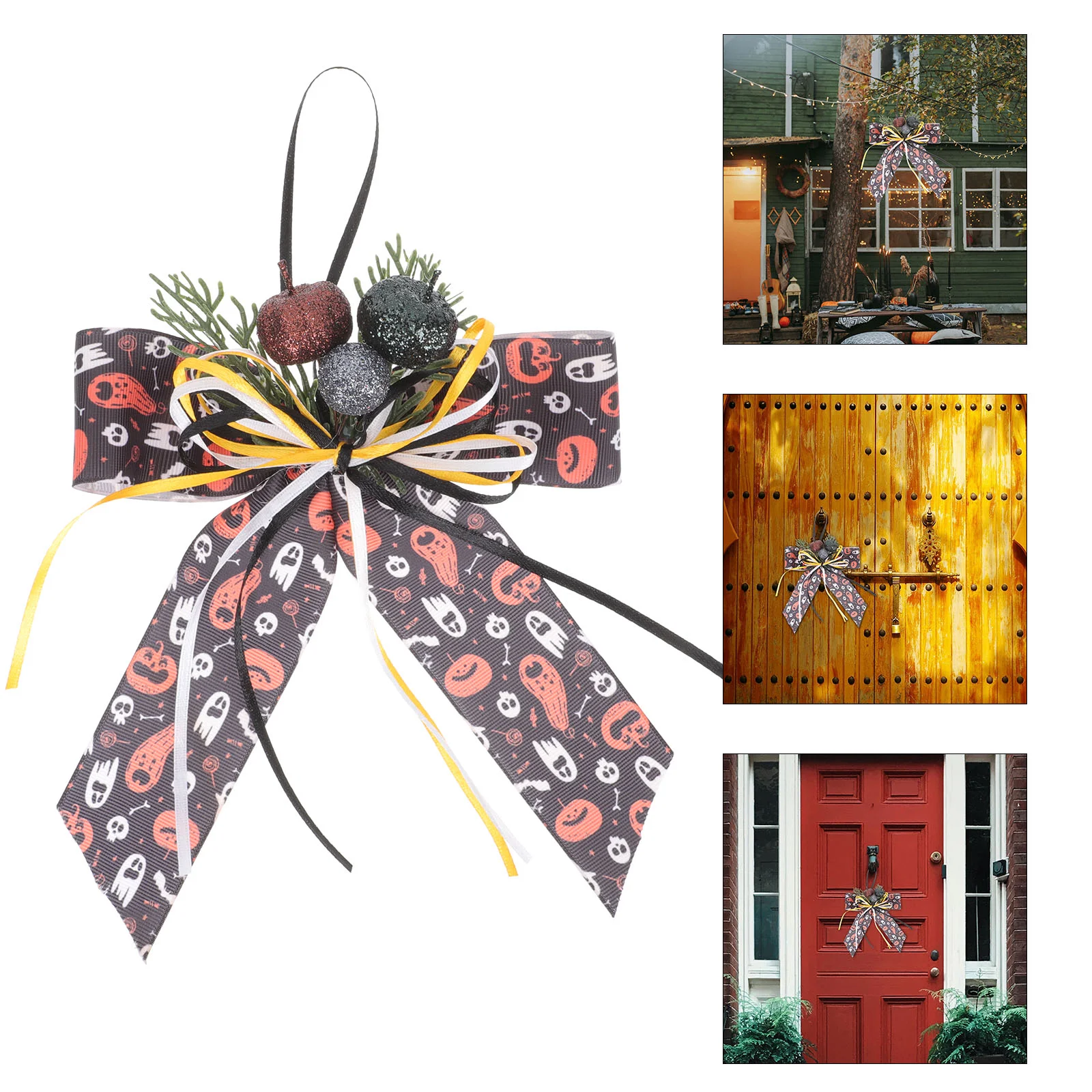 

Halloween Decoration Party Wreath Bow Ornament Top Hat Bows Wreaths Cloth Tree Ornaments Advent