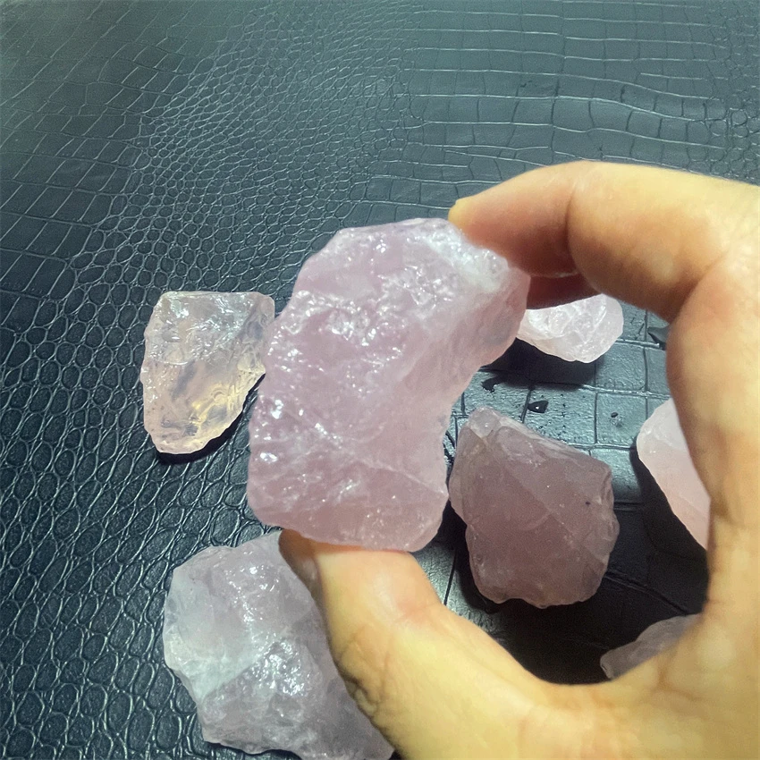 Партия 500 г оригинальный натуральный розовый кварц искусственный кристалл