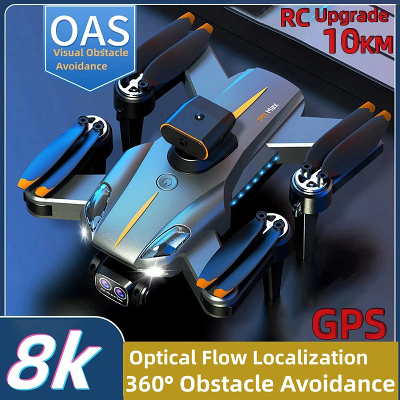 NEW GPS Drone 8K HD Aerial Photography Dual Camera RC Plane Omnidirectional Obstacle Avoidance Professional 5G FPV Quadrotor Toy