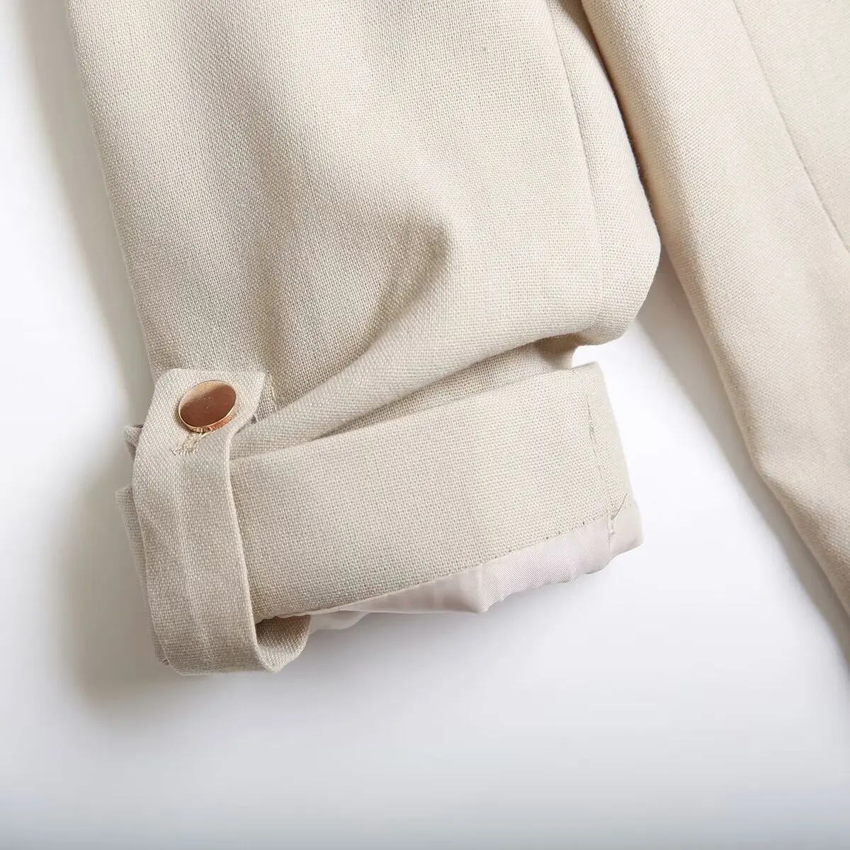 Оригинальная женская одежда RZRA 2024 осень и зима новый трехцветный костюм льняные